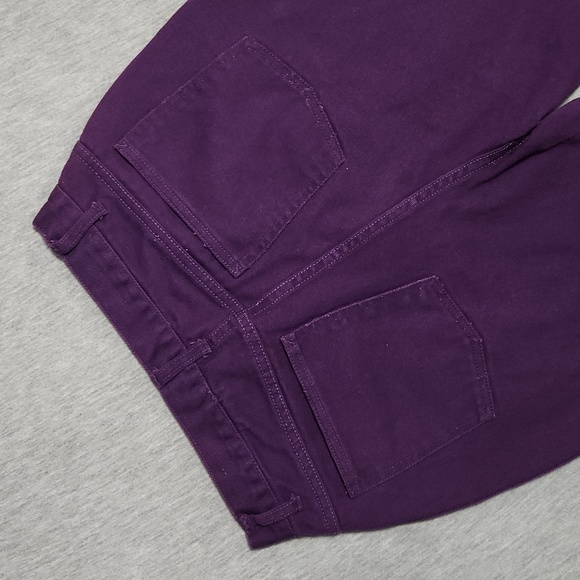 Vintage High Rise Baggy Relaxed Tapered Leg Purple Denim "Mom" Jeans - Picture 4 of 16